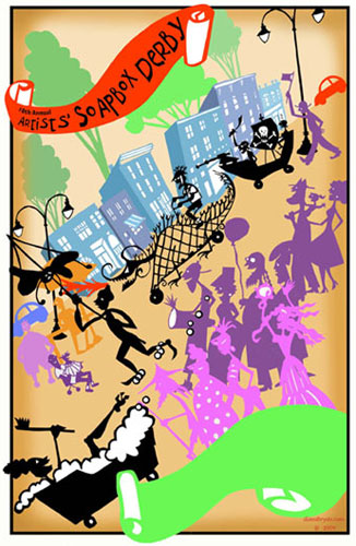 artists soapbox derby poster